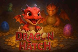 Jogo Dragon Hatch disponível no 44U slots com tema de dragões mágicos.